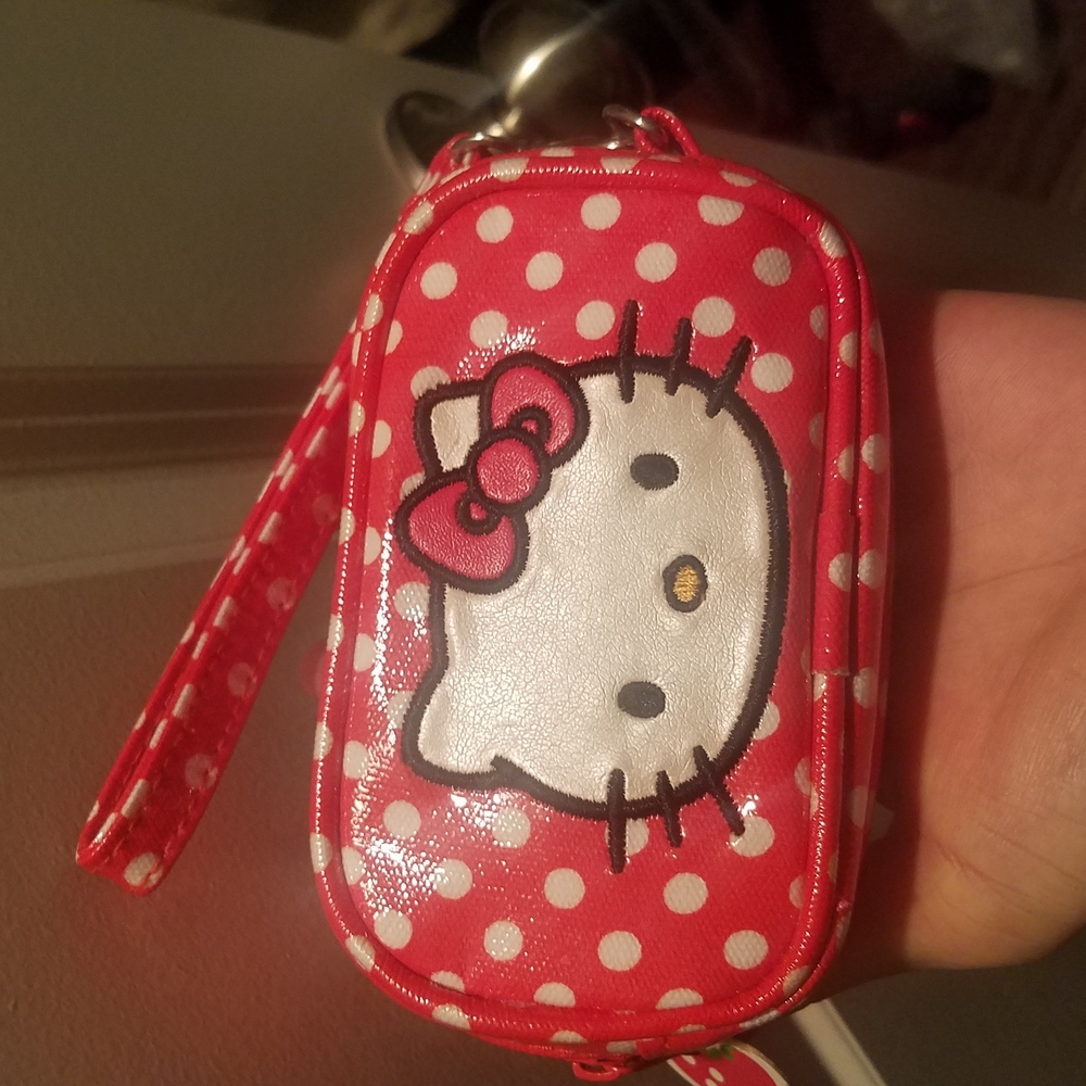 Hello Kitty Red and White Polka Dot Pouch